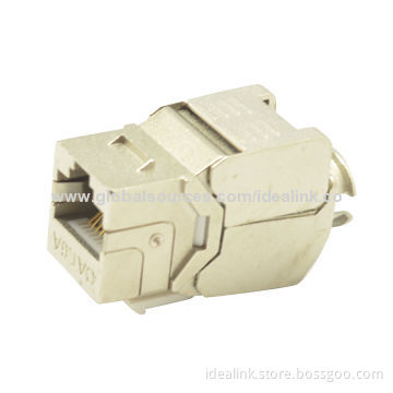Cat6A Keystone Jack, Supports T568A/T568B, 550MHz Wiring, Shielded, High Quality